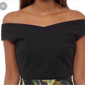 Ted Baker London Off the Shoulder Top Black